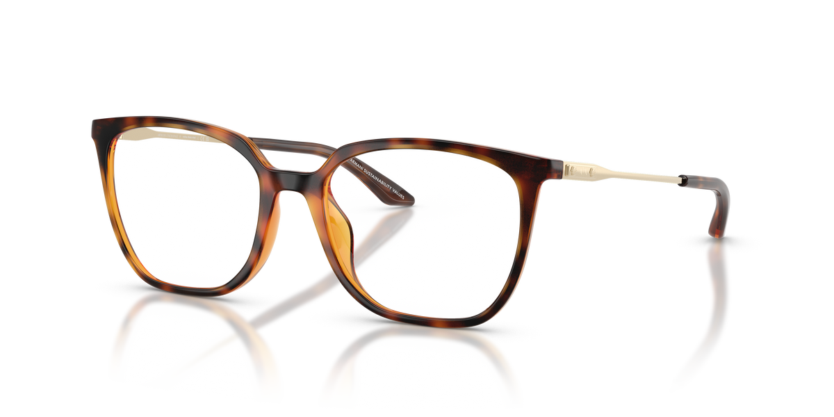Armani Exchange AX3142U Eyeglasses Frame in 8213 Shiny Havana