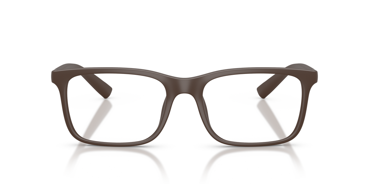 Armani Exchange AX3143U Eyeglasses Frame in 8412 Matte Brown, front view