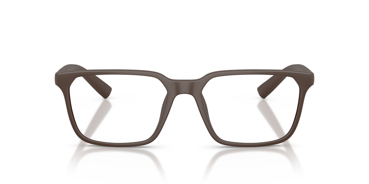Armani Exchange AX3144U Eyeglasses Frame in 8412 Matte Brown, front view
