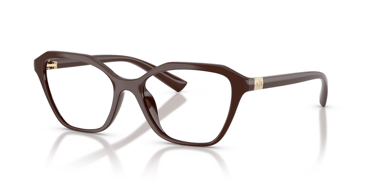 Armani Exchange AX3145U Eyeglasses Frame in 8414 Shiny Brown