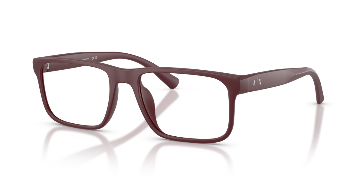 Armani Exchange AX3147U Eyeglasses Frame in 8413 Matte Burgundy