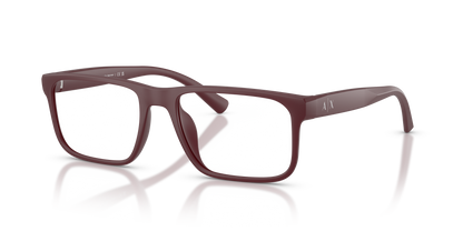 Armani Exchange AX3147U Eyeglasses Frame in 8413 Matte Burgundy