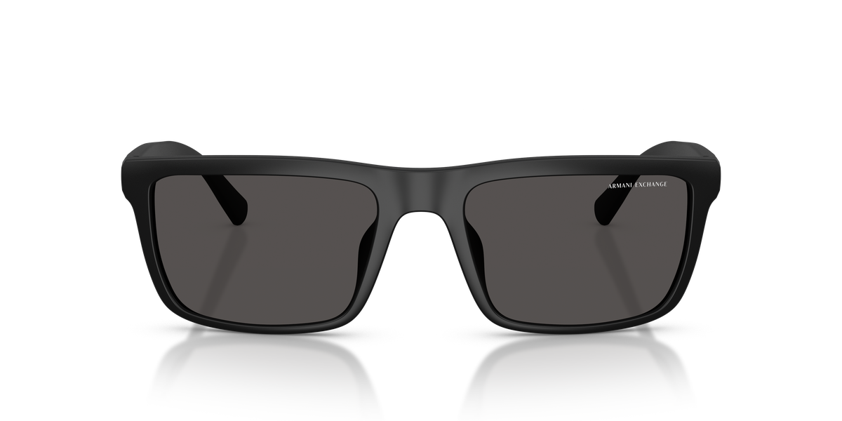 Armani Exchange AX4174SU Sunglasses in 807887 Matte Black / Dark Grey lens, front view