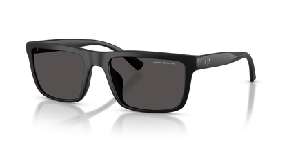 Armani Exchange AX4174SU Sunglasses in 807887 Matte Black / Dark Grey lens