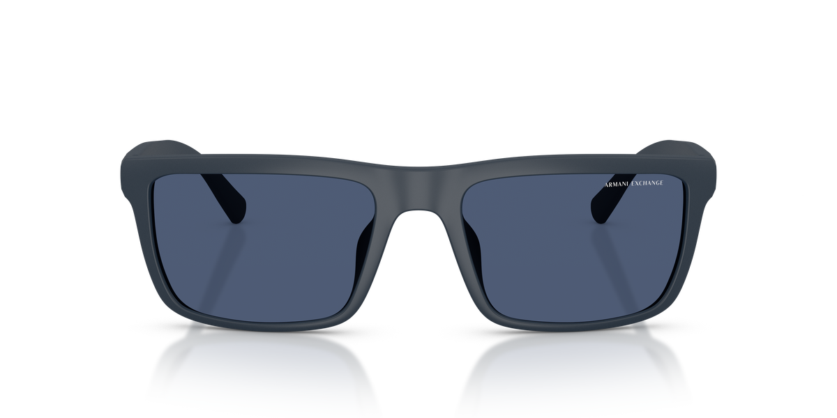 Armani Exchange AX4174SU Sunglasses in 818180 Matte Blue / Dark Blue lens, front view