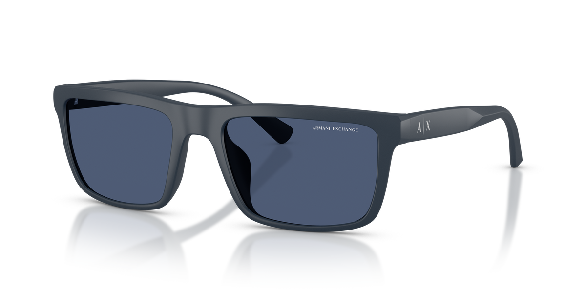 Armani Exchange AX4174SU Sunglasses in 818180 Matte Blue / Dark Blue lens