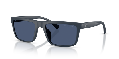 Armani Exchange AX4174SU Sunglasses in 818180 Matte Blue / Dark Blue lens