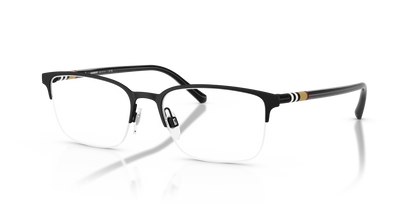 Burberry BE1323 Eyeglasses Frame in 1213 Black Rubber