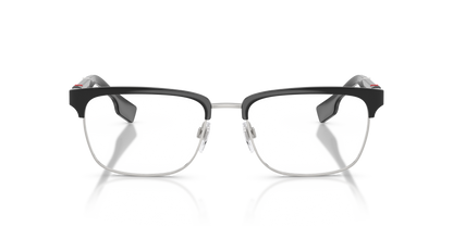 Burberry BE1348 Alba Eyeglasses Frame in 1306 Silver/Matte Black, front view