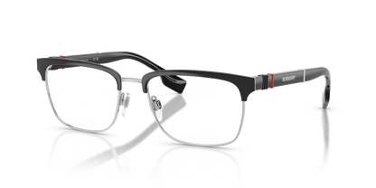 Burberry BE1348 Alba Eyeglasses Frame in 1306 Silver/Matte Black