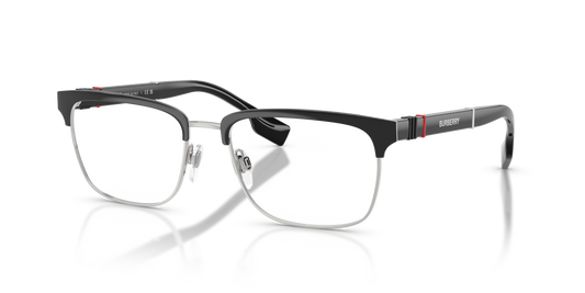 Burberry BE1348 Alba Eyeglasses Frame in 1306 Silver/Matte Black
