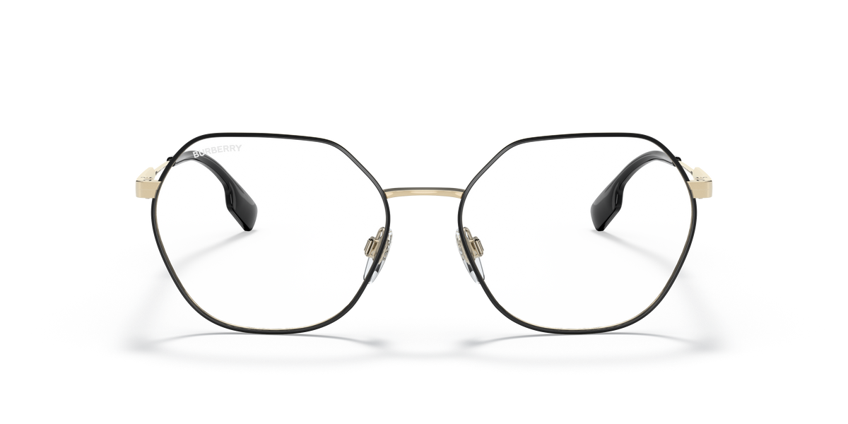 Burberry BE1350 Erin Eyeglasses Frame in 1326 Black, front view