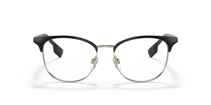 Burberry BE1355 Sophia Eyeglasses Frame in 1109 Light Gold/Black, front view