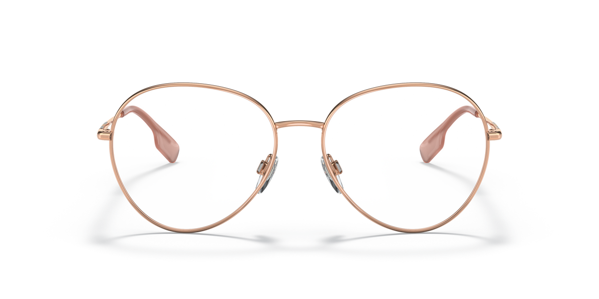 Burberry BE1366 Felicity Eyeglasses Frame in 1337 Rose Gold, front view