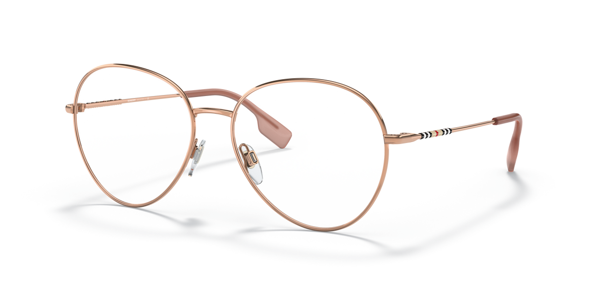 Burberry BE1366 Felicity Eyeglasses Frame in 1337 Rose Gold