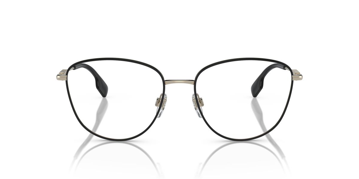 Burberry BE1376 Virginia Eyeglasses Frame in 1109 Black, front view