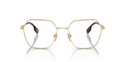 Burberry BE1381 Eyeglasses Frame in 1109 Light Gold, front view