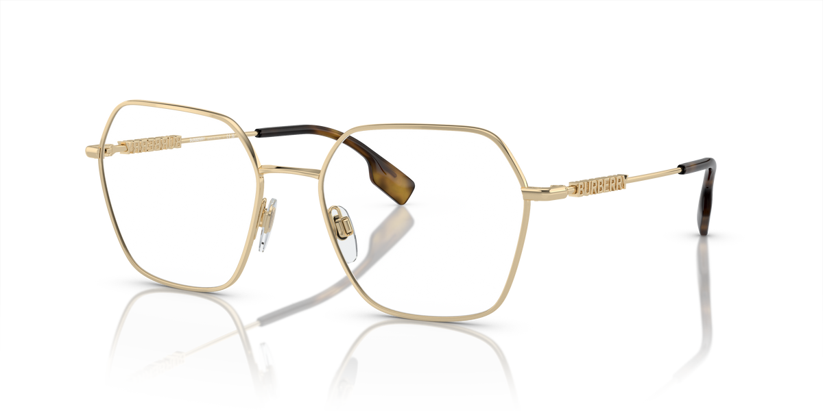 Burberry BE1381 Eyeglasses Frame in 1109 Light Gold