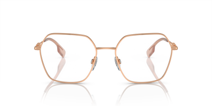 Burberry BE1381 Eyeglasses Frame in 1337 Rose Gold, front view