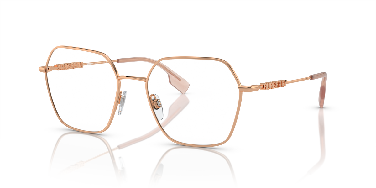 Burberry BE1381 Eyeglasses Frame in 1337 Rose Gold