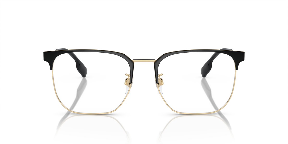 Burberry BE1383D Eyeglasses Frame in 1109 Light Gold/Black, front view
