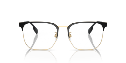 Burberry BE1383D Eyeglasses Frame in 1109 Light Gold/Black, front view