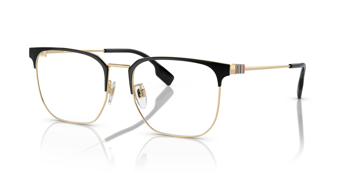 Burberry BE1383D Eyeglasses Frame in 1109 Light Gold/Black