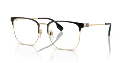 Burberry BE1383D Eyeglasses Frame in 1109 Light Gold/Black