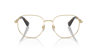 Burberry BE1385 Eyeglasses Frame in 1109 Light Gold, front view