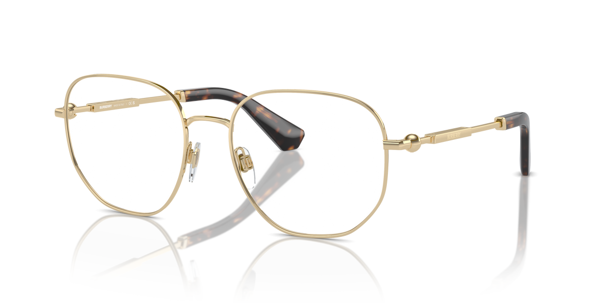 Burberry BE1385 Eyeglasses Frame in 1109 Light Gold