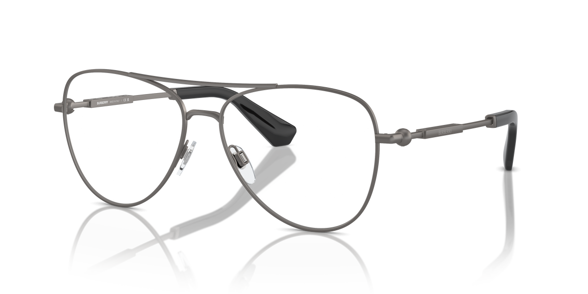 Burberry BE1386 Eyeglasses Frame in 1316 Dark Grey