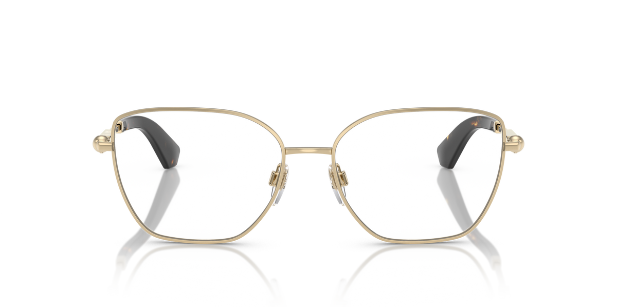 Burberry BE1390 Eyeglasses Frame in 1109 Light Gold, front view