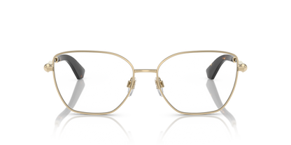 Burberry BE1390 Eyeglasses Frame in 1109 Light Gold, front view
