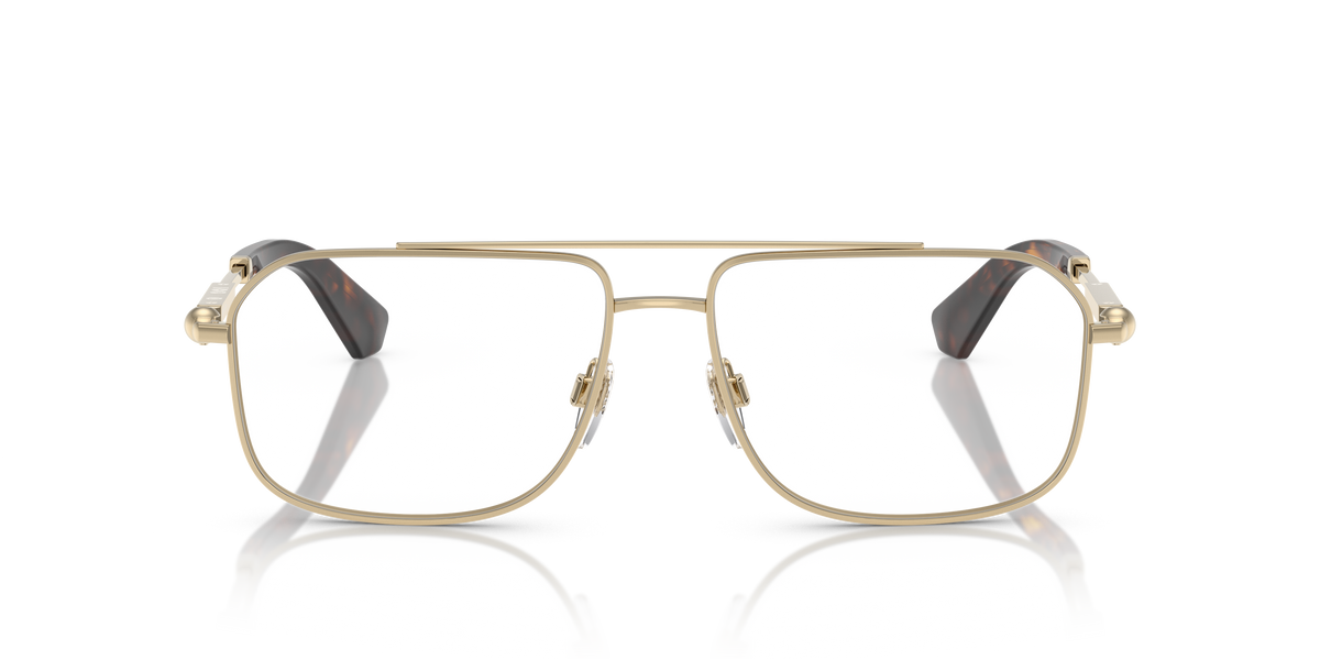 Burberry BE1391 Eyeglasses Frame in 1109 Light Gold, front view