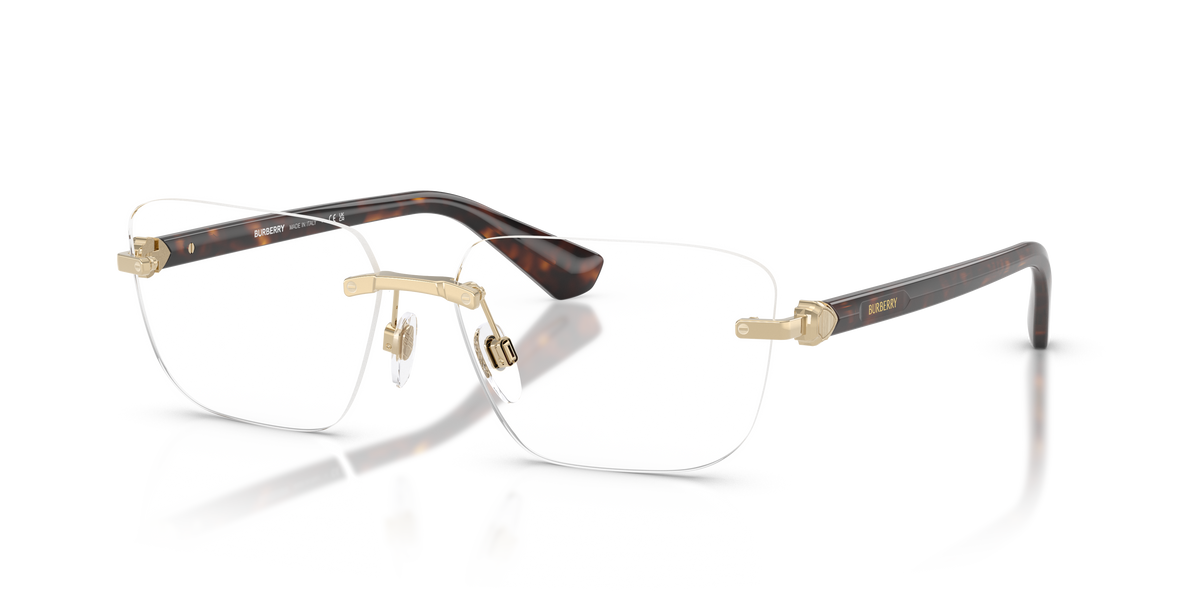 Burberry BE1392 Eyeglasses Frame in 1109 Light Gold
