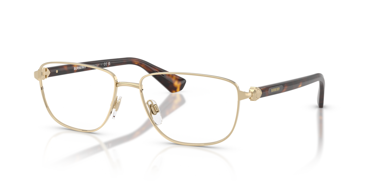 Burberry BE1393 Eyeglasses Frame in 1109 Light Gold