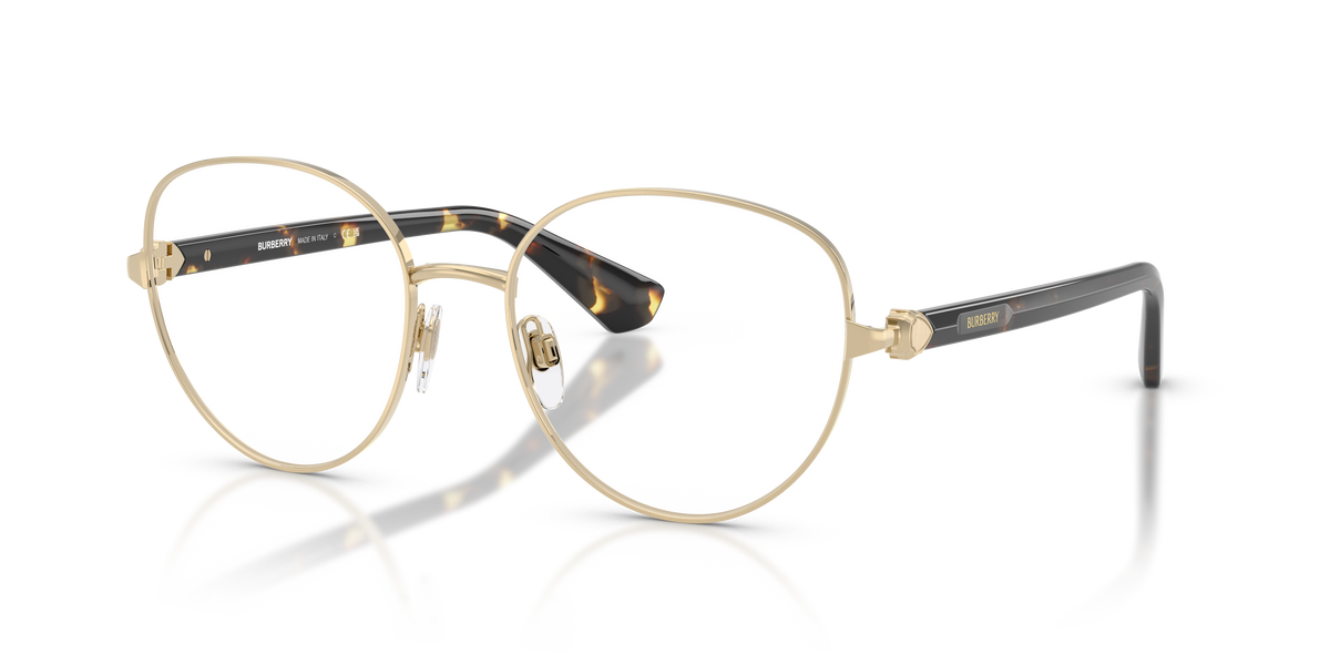 Burberry BE1394 Eyeglasses Frame in 1109 Light Gold