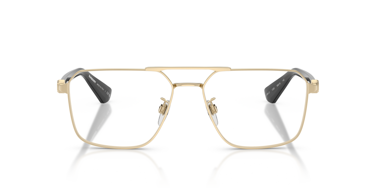 Burberry BE1395D Eyeglasses Frame in 1355 Light Gold, front view