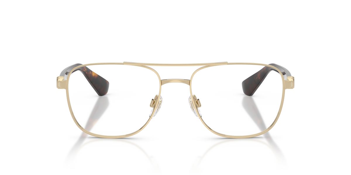 Burberry BE1396 Eyeglasses Frame in 1109 Light Gold, front view
