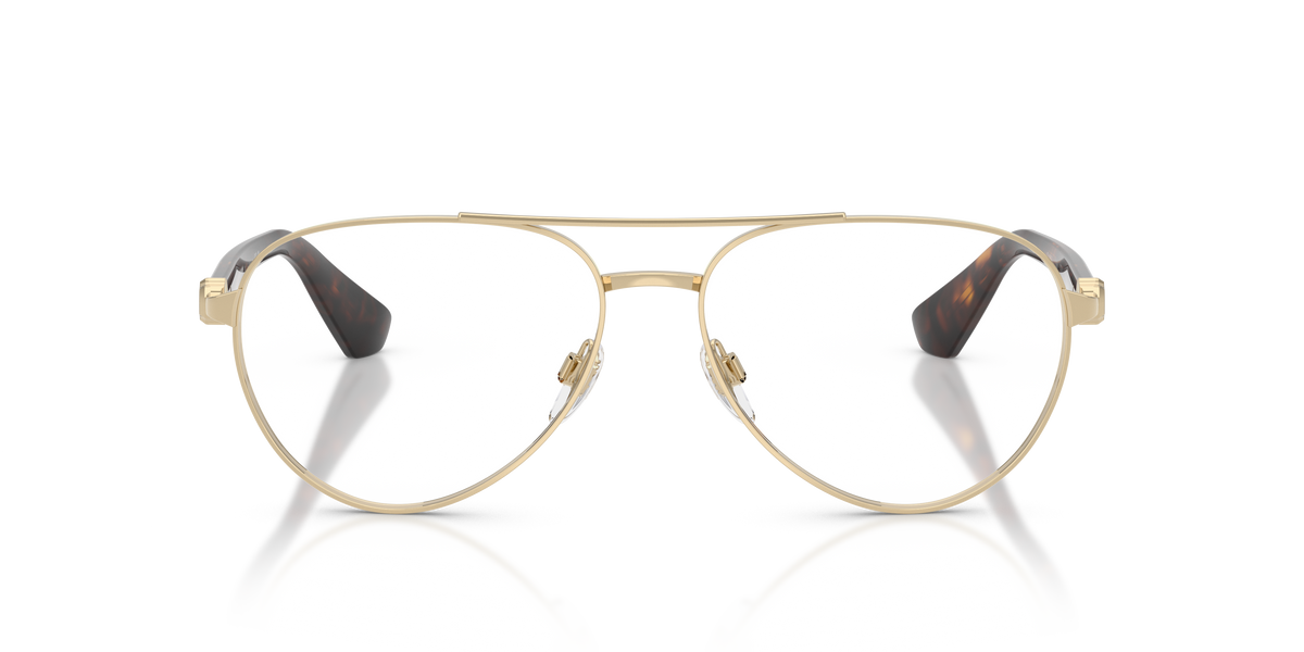 Burberry BE1397 Eyeglasses Frame in 1109 Light Gold, front view