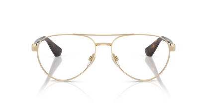 Burberry BE1397 Eyeglasses Frame in 1109 Light Gold, front view