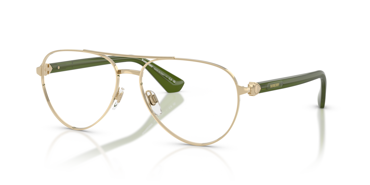 Burberry BE1397 Eyeglasses Frame in 1358 Light Gold