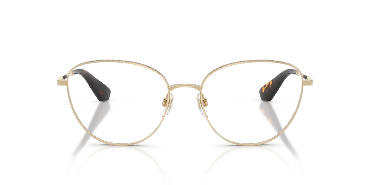 Burberry BE1398 Eyeglasses Frame in 1109 Light Gold, front view