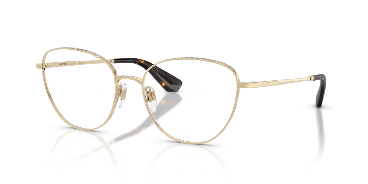 Burberry BE1398 Eyeglasses Frame in 1109 Light Gold