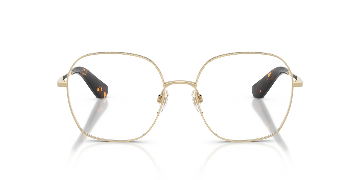 Burberry BE1399 Eyeglasses Frame in 1109 Light Gold, front view
