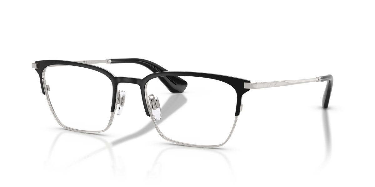 Burberry BE1401 Eyeglasses Frame in 1005 Black/Silver