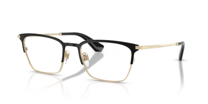Burberry BE1401 Eyeglasses Frame in 1109 Black/Light Gold