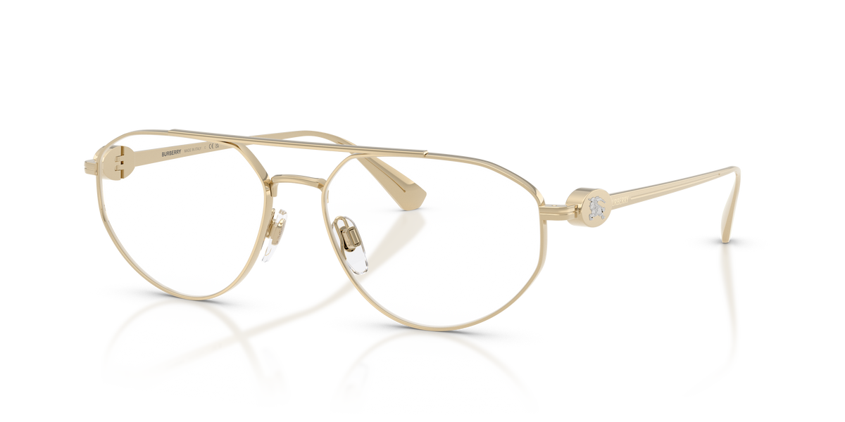 Burberry BE1404 Eyeglasses Frame in 1109 Light Gold