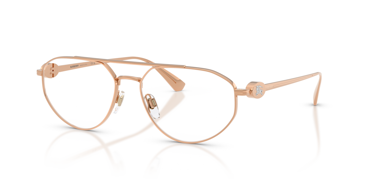 Burberry BE1404 Eyeglasses Frame in 1337 Rose Gold