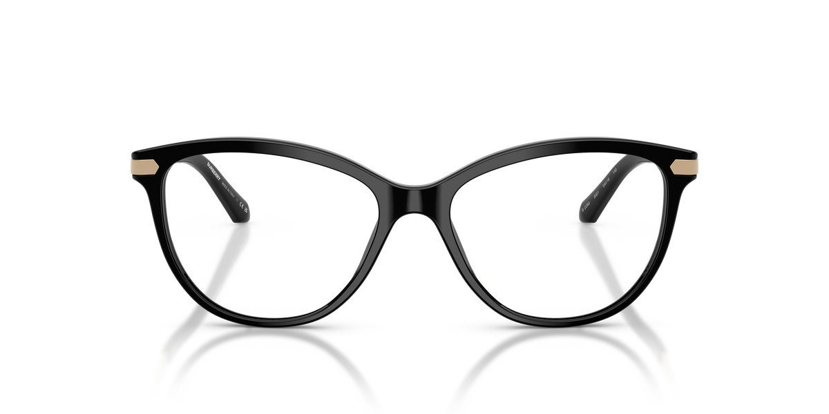 Burberry BE2280 Eyeglasses Frame in 3001 Black, front view
